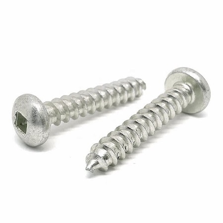 Boltsandnuts.Com Sheet Metal Screw, #8 x 1 in, Plain 18-8 Stainless Steel Pan Head Square Drive, 250 PK 8D100SQPHTSSS/A-250